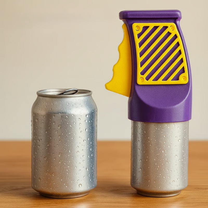 3D Printed Beverage Can Opener One-Press, Zero Mess
