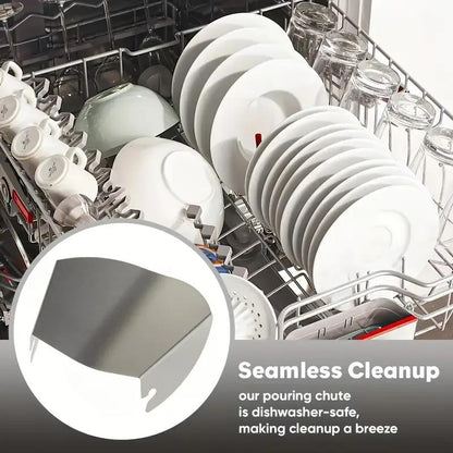 Universal Stainless Steel Stand Mixer Pouring Chute