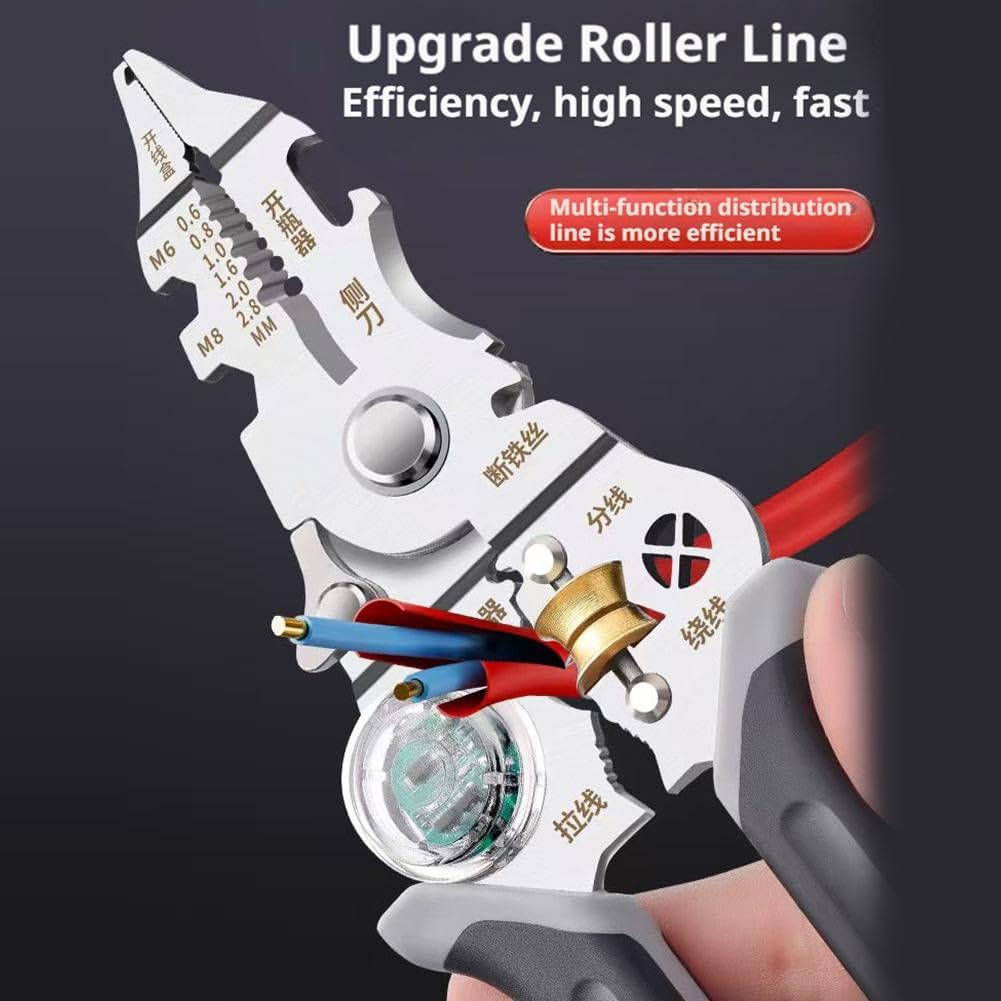 Multi-Function Wire Stripper with Voltage Tester