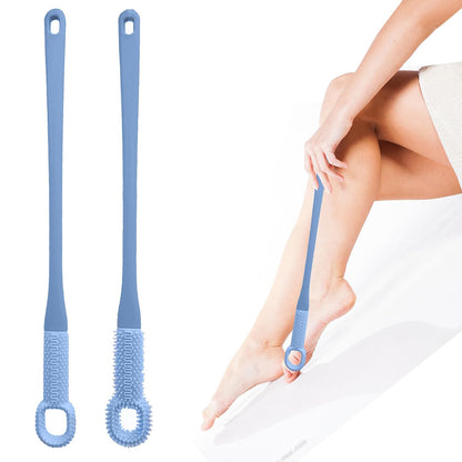 Long Handled Silicone Toe Cleaning Brush Set