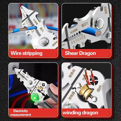 Multi-Function Wire Stripper with Voltage Tester