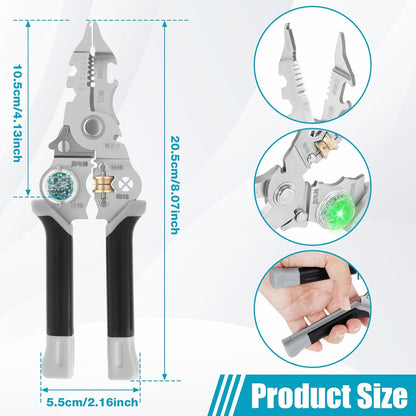 Multi-Function Wire Stripper with Voltage Tester