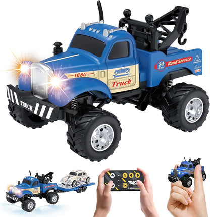 Mini Alloy Truck RC Car with LED Lights
