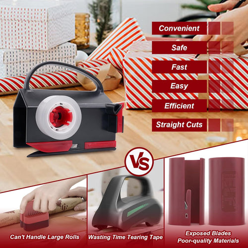 2025 NEW Wrapping Paper Cutter & Tape Dispenser