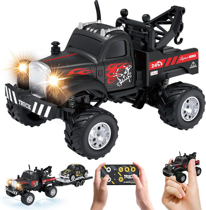 Mini Alloy Truck RC Car with LED Lights
