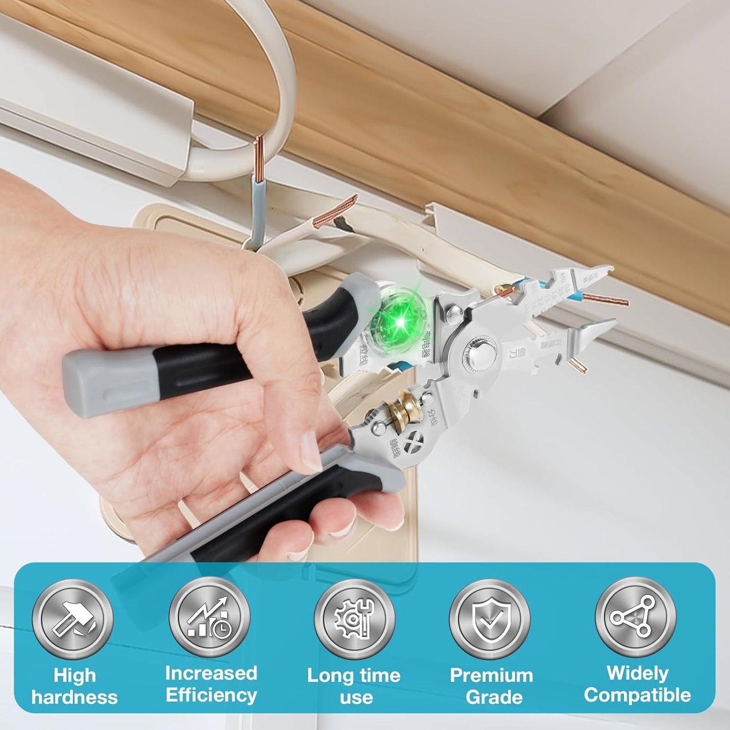 Multi-Function Wire Stripper with Voltage Tester