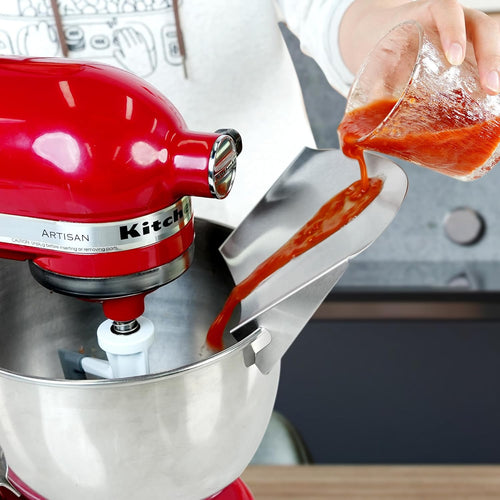 Universal Stainless Steel Stand Mixer Pouring Chute