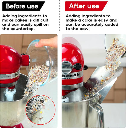 Universal Stainless Steel Stand Mixer Pouring Chute