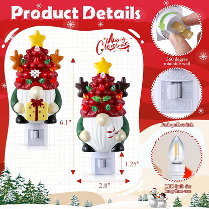 Christmas Gnome Night Light