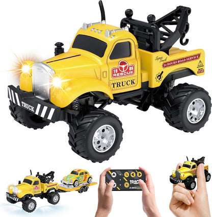 Mini Alloy Truck RC Car with LED Lights