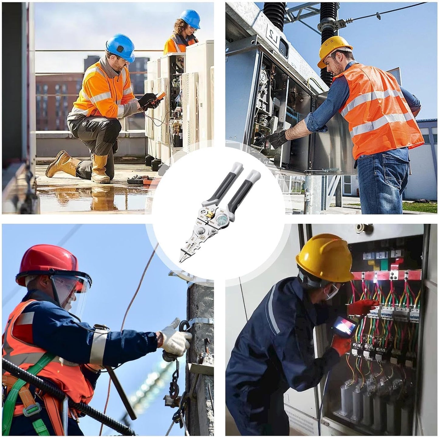 Multi-Function Wire Stripper with Voltage Tester