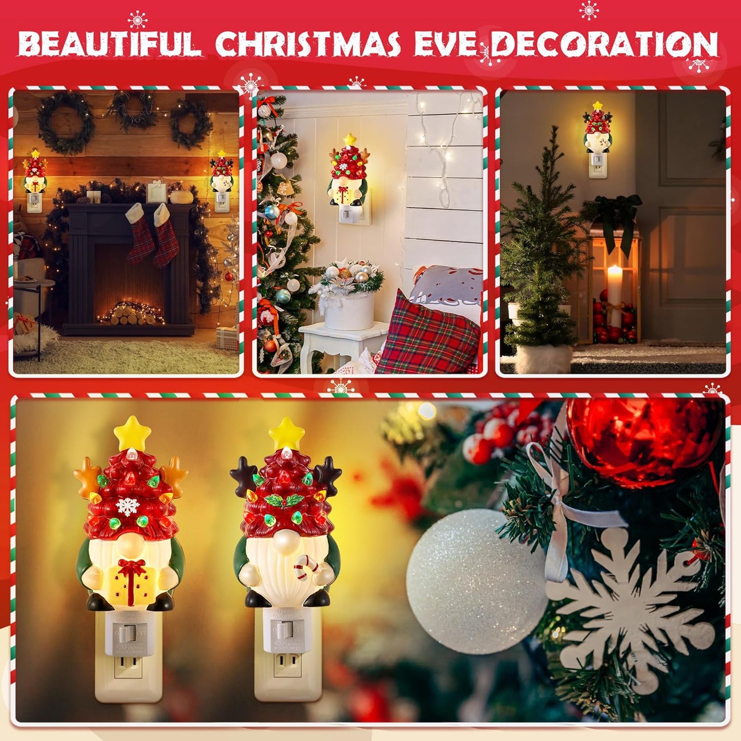 Christmas Gnome Night Light