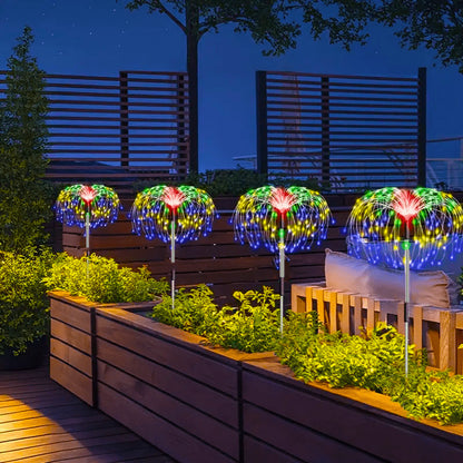 Outdoor Garden Waterproof Solar Firework Lights