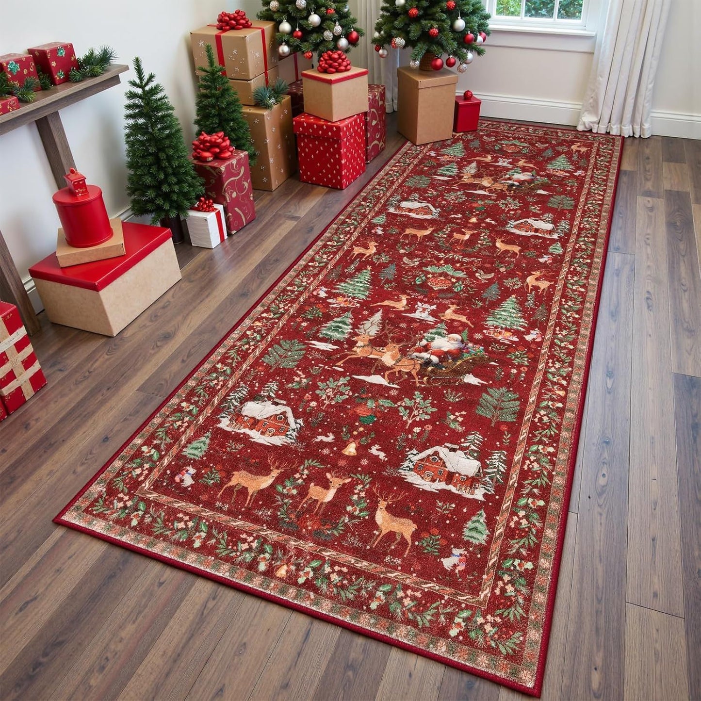 Christmas Print Non-Slip Rug