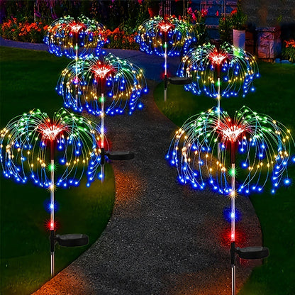 Outdoor Garden Waterproof Solar Firework Lights