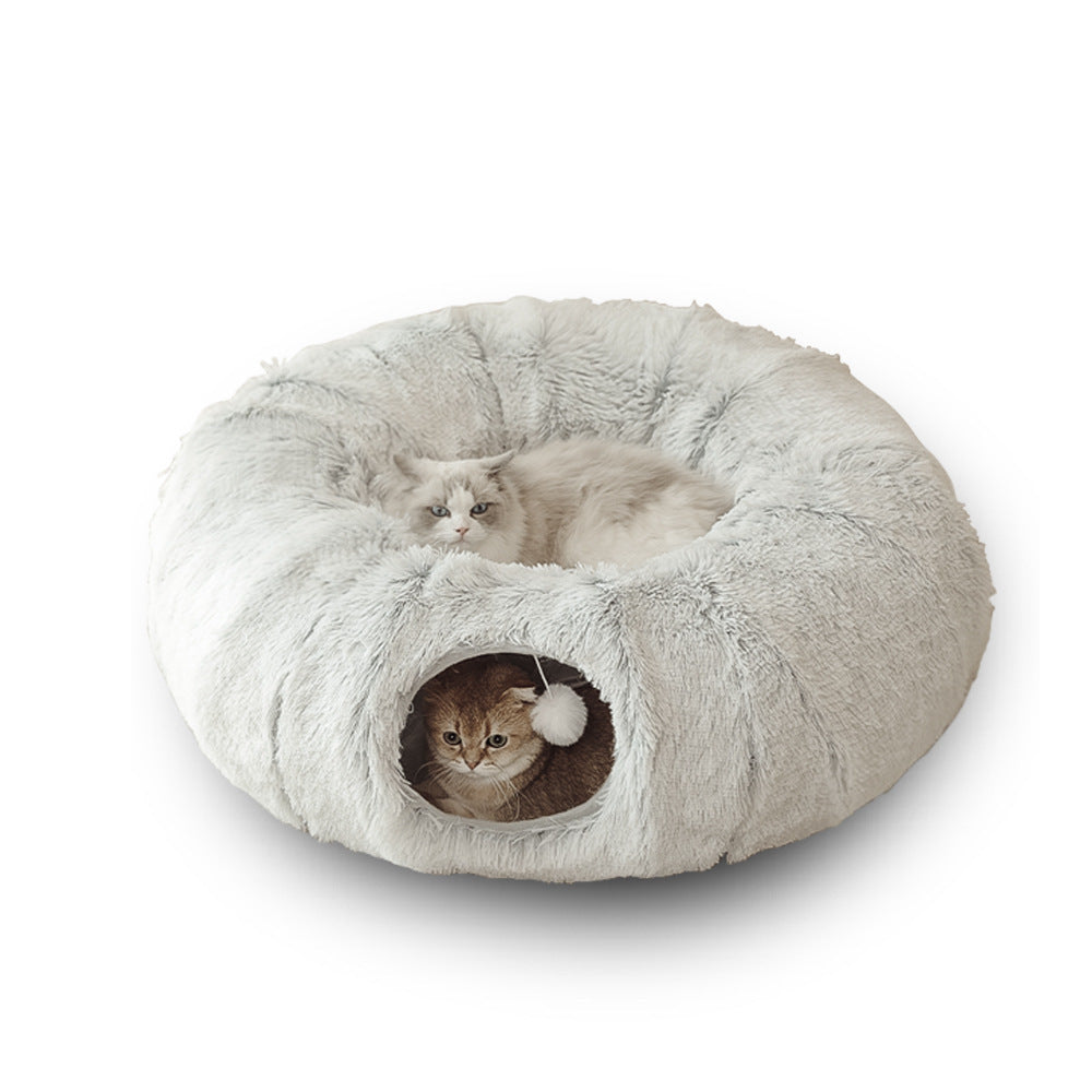 Christmas Tree Cat Tunnel Bed