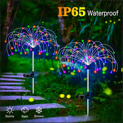 Outdoor Garden Waterproof Solar Firework Lights