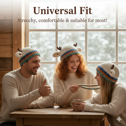 Reindeer Plush Warm Hat