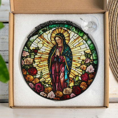 Our Lady of Guadalupe Stained Glass Suncatcher
