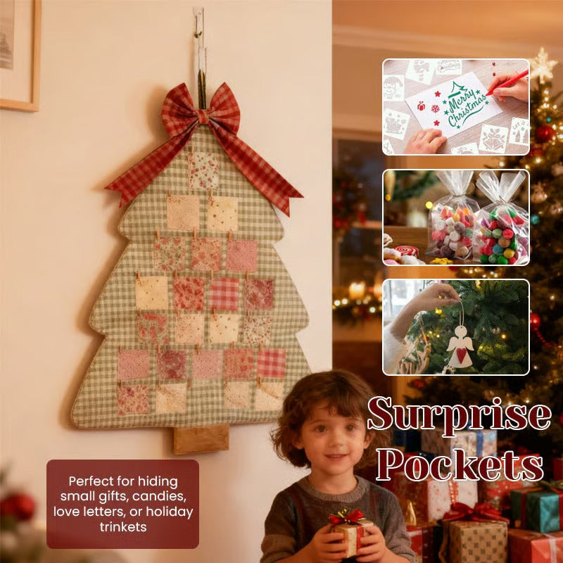 🎄Handmade Fabric Christmas Tree Advent Calendar