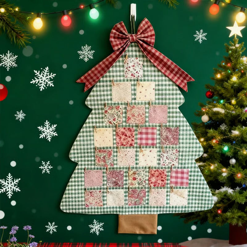 🎄Handmade Fabric Christmas Tree Advent Calendar