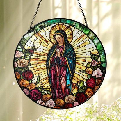 Our Lady of Guadalupe Stained Glass Suncatcher