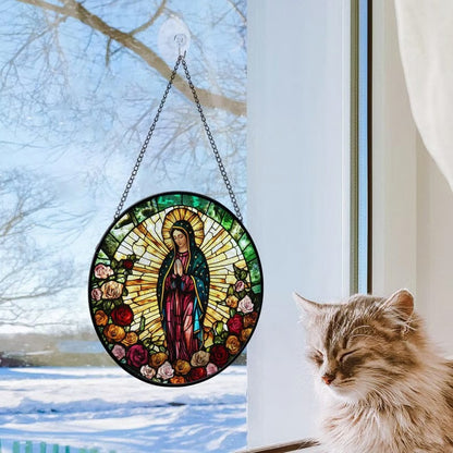 Our Lady of Guadalupe Stained Glass Suncatcher