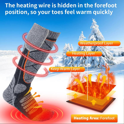 Unisex Rechargeable Heated Warm Socks