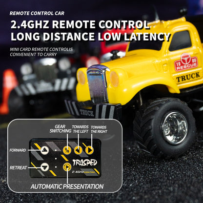 Mini Alloy Truck RC Car with LED Lights