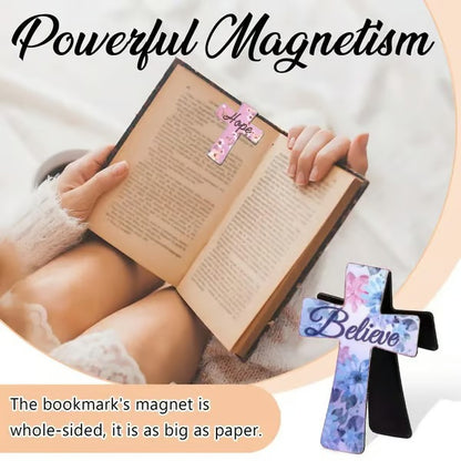 16 Pcs Magnetic Cross Bookmarks Gifts for Bible Study, Readers, Teachers, Students