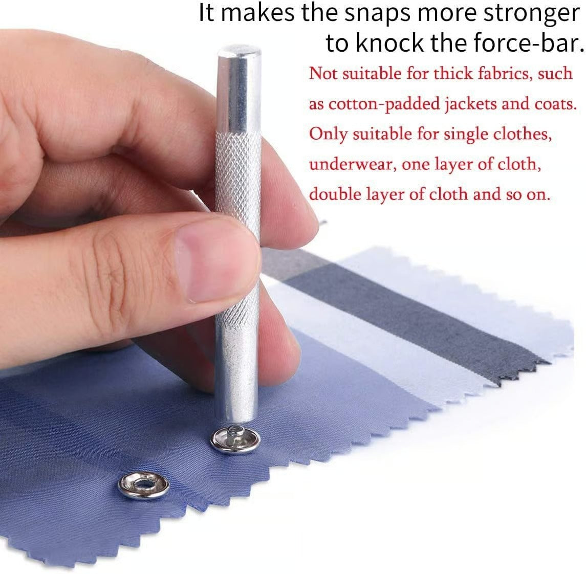 Metal Snaps Buttons With Fastener Pliers Press Tool Kit