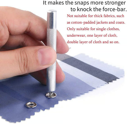 Metal Snaps Buttons With Fastener Pliers Press Tool Kit