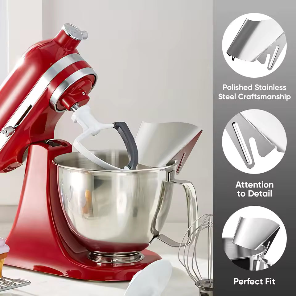 Universal Stainless Steel Stand Mixer Pouring Chute