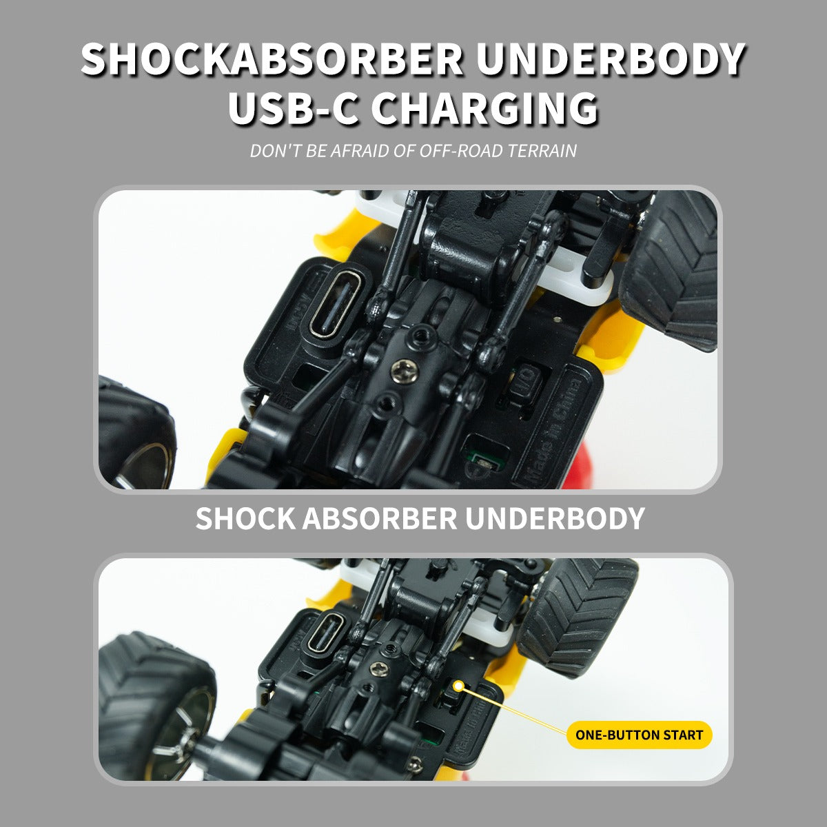 Mini Alloy Truck RC Car with LED Lights