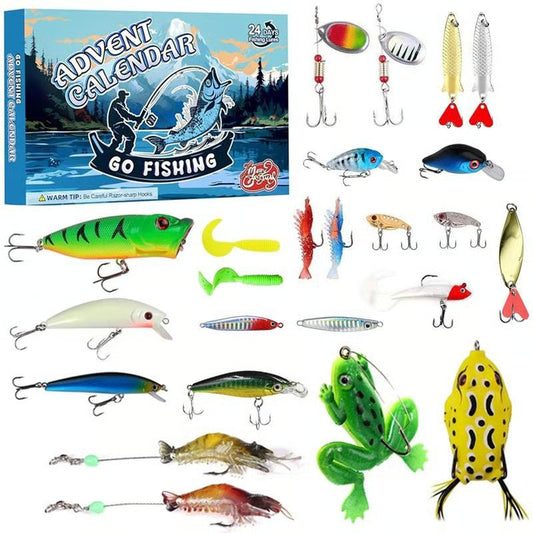 🎄 2025 Fishing Lure Advent Calendar – 24 Days of Premium Lures & Tackle for Men, Teens, Anglers 🎣