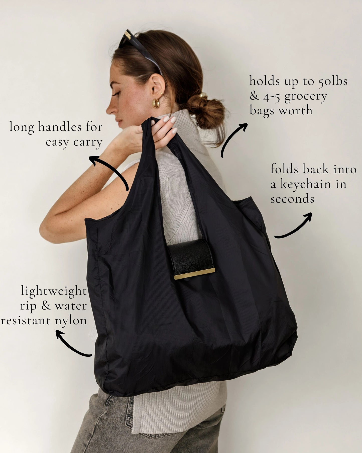 Expandable Keychain Tote Bag