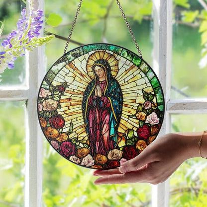 Our Lady of Guadalupe Stained Glass Suncatcher
