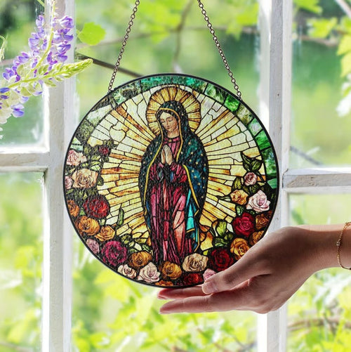 Our Lady of Guadalupe Stained Glass Suncatcher