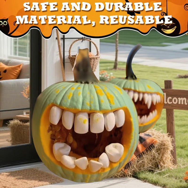 Fun Halloween Pumpkin Teeth Decorations
