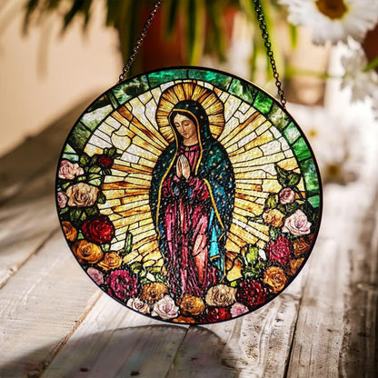 Our Lady of Guadalupe Stained Glass Suncatcher