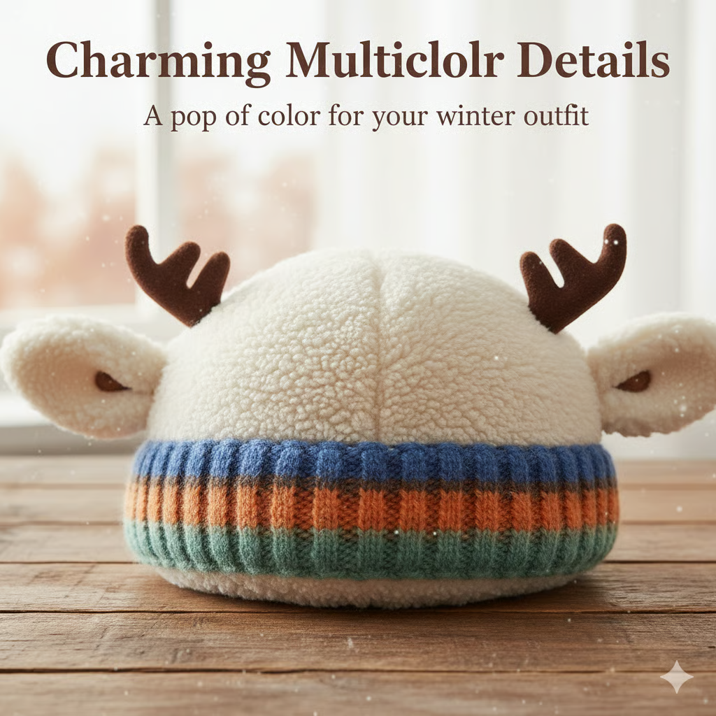 Reindeer Plush Warm Hat